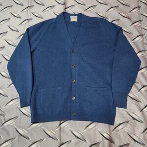 Vintage Mens Cardigan Sweater Size L Grandpa Kurt Cobain